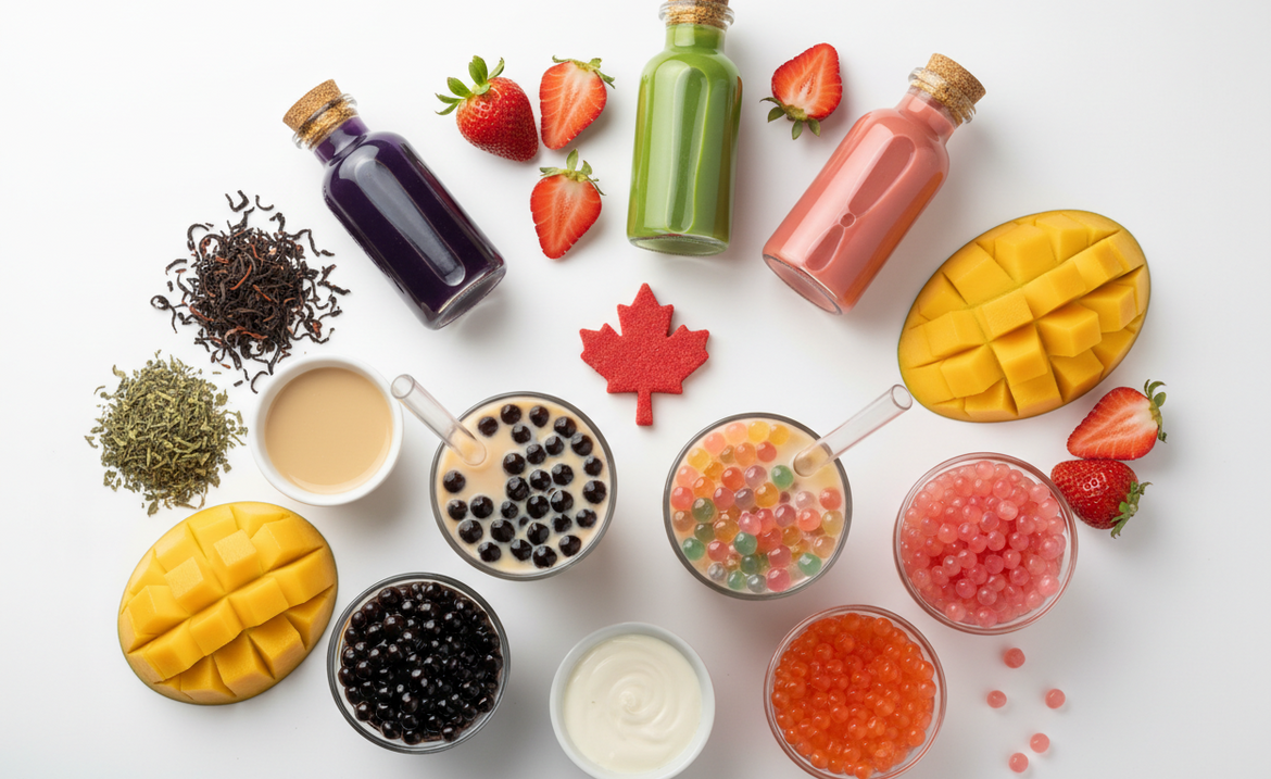 Bubble Tea Product Guide Canada: Ingredients, Toppings, Syrups and Supplies
