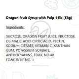 Dragon Fruit Syrup with Pulp