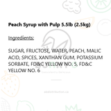 Peach Syrup with Pulp