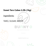 Sweet Taro Cubes 1 KG Can