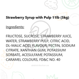 Strawberry Syrup with Pulp 5 kg
